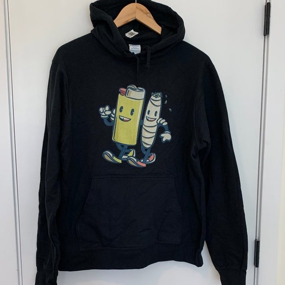 Other - Cartoon Hoodie -Mens -Medium -Black -NWT